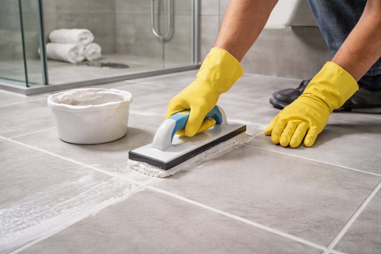 Bathroom Epoxy Grouting